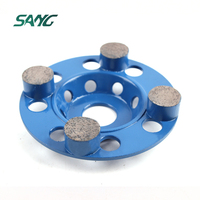 Outil abrasif personnalisé SANG pour le meulage et le polissage des sols en béton, bloc diamanté pour meuleuse d'angle, polissage de surface en béton