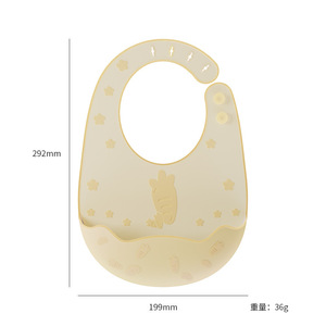 Nuevos Baberos para bebés de 0 a 12 meses, Baberos de comedor para niños pequeños, Baberos de silicona ajustables duraderos impermeables para niños pequeños - Product Image 5