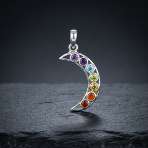 Mejor precio 925 plata esterlina siete Chakra Multi piedra preciosa colgante de plata de lujo joyería fina colgantes y dijes proveedor - Product Image 2