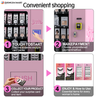 Distributeur automatique miniature en libre-service pour faux cils, distributeur automatique de produits de beauté, paiement par carte de crédit, SDK, interface API