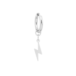Boucles d'oreilles pendantes personnalisées en forme de éclair, design simple et original, unisexe, bijoux tendance, vente en gros - Product Image 4