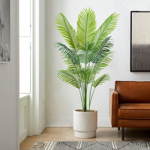 Plantes artificielles arbre bonsaï arbre en plastique plantes Pots jardin aménagement paysager moderne fausses plantes intérieur palmier décor à la maison - Product Image 2