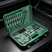 Ensemble d'outils Lucky de 150 pièces, kit de clés à douilles métriques multifonctionnel avec étui rigide portable pour la réparation domestique et automobile