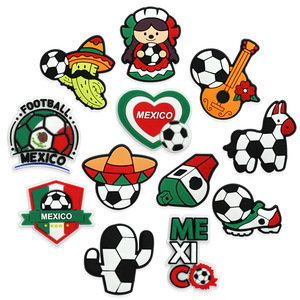 Ornements DIY en PVC à dos plat pour coques de téléphone et décoration de chaussures, motifs Mariachi, Guitare, Donkey, Cactus, Mexicain, Football <span class=keywords><strong>du</strong></span> <span class=keywords><strong>Mexique</strong></span> - Product Image 4