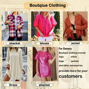 Abbigliamento boutique personalizzato abito da donna in Jersey di Gameday con paillettes nere e dorate - Product Image 4