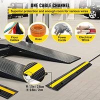 Rampa Reductora de Velocidad Modular de Goma de Alta Visibilidad para Entradas de Vehículos, Almacenes y Muelles de Carga, Paquete de 2