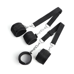 Ensemble de bondage pour les mains et les seins, combo noir pour femmes, accessoires de bondage sexuel, position à genoux, accessoires BDSM - Product Image 4