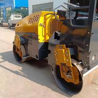 Rouleau compresseur diesel mini 3 tonnes, neuf, livraison gratuite directement de l'usine, pour la construction routière et le pavage d'asphalte