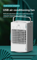 Ventilateur d'air portable USB électrique sans pales, mini-refroidisseur par atomisation, humidificateur silencieux, refroidisseur évaporatif de bureau pour chambre à coucher