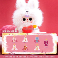Authentique Baby Three Bb3 Figurines d'Anime de Collection Mignonnes de Noël, Série de Boîtes Mystères de Peluches Super Mini Lapin Cinnamoroll, Jouet Tendance