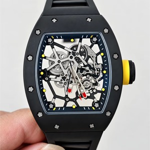 นาฬิกาข้อมือผู้ชายรุ่นล่าสุด Black Ceramic 035 Series ดีไซน์โครงกระดูก พร้อมกลไกความแม่นยำสูง เหมาะสำหรับนักธุรกิจ - Product Image 1
