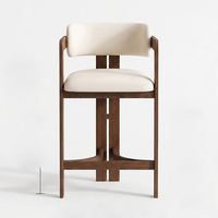 Chaises de bar de luxe pour îlot de cuisine, mobilier de maison, tabourets en bois, chaises hautes de salle à manger, tabourets de bar commerciaux modernes de style nordique pour restaurant