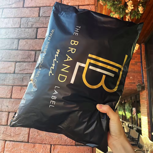 Biodegradable Matte Black Poly Mailer Clothing Packaging Mailing Bag Customized Logo Plastic Shipping Bags for Small Business - Product Image 4