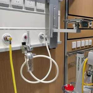 Unidad de cabecera de hospital Regulador de oxígeno médico montado en la pared Medidor de flujo de oxígeno médico hospitalario