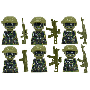 Jouets militaires spéciaux, ensembles de blocs de construction, commandos, policiers, soldats, figurines d'action de l'armée, armes à feu, briques, jouets - Product Image 1