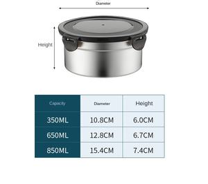 316 acier inoxydable bac à légumes déjeuner de qualité alimentaire réfrigérateur boîte de rangement boîte scellée fruits Bento boîte stockage des aliments - Product Image 4