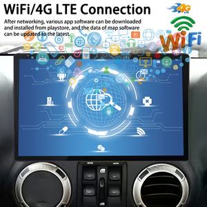 Autoradio Android 10 avec écran 1920*720, CarPlay, lecteur multimédia vidéo pour voiture, 13,6 pouces pour Jeep Wrangler 2011-2017, GPS, radio stéréo - Product Image 5