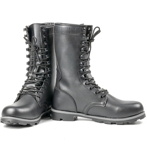 DF22 <b>Black</b> Tactical Boots PU Leather Waterproof All Seasons Casual Wear - Product Image 2