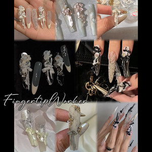 Moule à ongles 3D en relief avec motif nœud papillon pour la décoration des ongles et outils auxiliaires spéciaux pour les salons <span class=keywords><strong>de</strong></span> manucure - Product Image 3