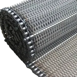 สายพานลำเลียงลวดตาข่ายแบบเกลียวสำหรับ316 304เกรดอาหารทำจากสเตนเลสสตีลทนความร้อนปรับแต่งได้ - Product Image 1