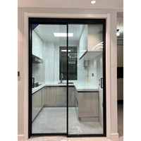 Portes coulissantes en aluminium et verre de haute qualité pour maison moderne, nouveau design, vente chaude, intérieur, salle de bain, cuisine, chambre, salon, villa