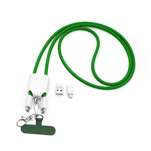 Câble USB tressé en nylon 4-en-1 OEM avec dragonne pour téléphone portable, compatible PD 60W, charge rapide, batterie externe et appareil photo - Product Image 2