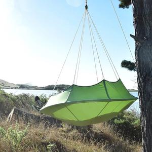 <span class=keywords><strong>Hamaca</strong></span> tipo paracaídas con soporte para exteriores, césped de <span class=keywords><strong>bosque</strong></span>, montaña, camping, caliente - Product Image 4