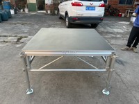 Système d'équipement de scène mobile pour événements avec structure en aluminium, plateforme d'éclairage et podium, scène en aluminium pour spectacles de rue