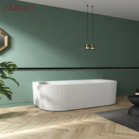 Baignoire autoportante d'angle en acrylique pour salle de bain de luxe de haute qualité pour adultes