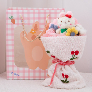 Vente chaude Valentine Cadeau Doux En Peluche Valentine Rose Fleur Sucette Bouquet <span class=keywords><strong>Poupée</strong></span> Pour Enfants Créatifs En Peluche Mignon <span class=keywords><strong>Poupée</strong></span> Bouquet - Product Image 5