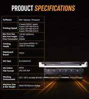 NUEVO Impresora de inyección de tinta ecosolvente rollo a rollo CMYK I3200/I1600 de alta velocidad doble de 50 m²/h, automática de 3200 mm para pancartas, etiquetas y papel