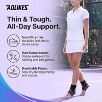 Aolikes Offre Spéciale – Support de Cheville Unisexe Réglable, Attelle de Cheville Sportive, Protection de Cheville pour la Gym, l'Entraînement, le Yoga, le Pilates 7130