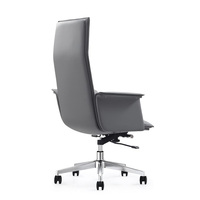 Chaise de bureau ergonomique pivotante en cuir, chaise de direction moderne réglable de luxe, chaises en PU pour cadres, mobilier personnalisable