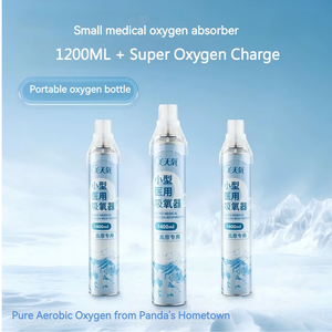 Bouteille d'<span class=keywords><strong>oxygène</strong></span> portable de 1400 ml <span class=keywords><strong>haute</strong></span> pression certifiée TPED pour <span class=keywords><strong>masque</strong></span> facial - Product Image 2