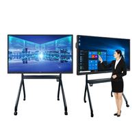 Интерактивная электронная доска Xyc 85 дюймов, 4 ГБ+32 ГБ, 4K UHD LCD, алюминиевая рамка, сенсорное управление 40 точками, двойная ОС (Android/Windows)