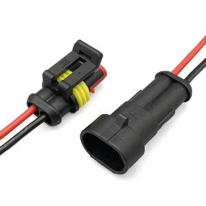 ขั้วต่อสายไฟรถยนต์ OEM 282080-1 แบบ 2 พิน ตัวผู้ ตัวเมีย ซีรีส์ 1.5 ชุดสายไฟรถยนต์ สายเคเบิลกันน้ำ ชุดประกอบสายไฟ - Product Image 1
