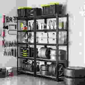 Estantería Metálica <span class=keywords><strong>de</strong></span> 5 Niveles para Almacenamiento en Almacén, Sin Pernos, con Remaches, Precio Económico - Product Image 3