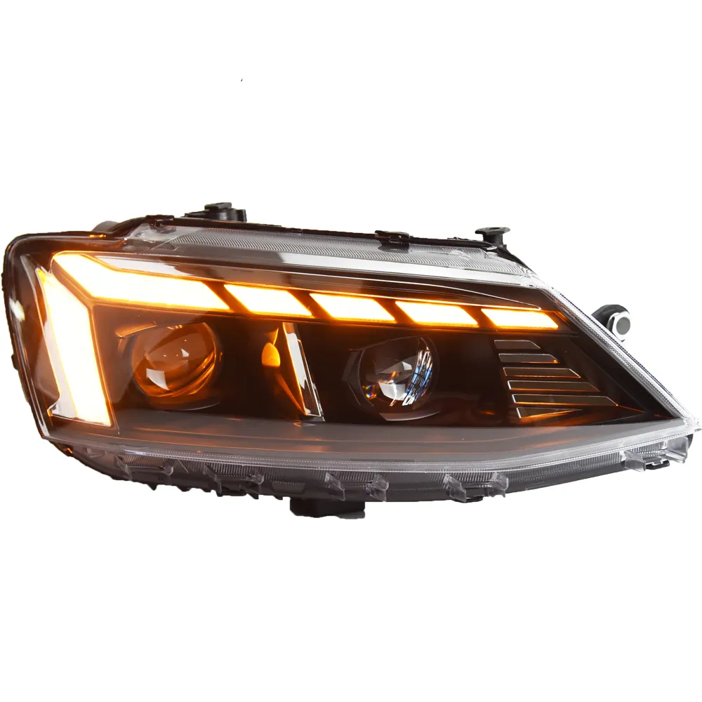 AKD Car Styling per fari Jetta mk6 2012-2019 RS5 Design LED proiettore faro lente segnale dinamico DRL accessori Auto