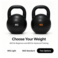 Haltères de musculation personnalisés avec logo, kettlebells en acier galvanisé, kettlebells de compétition en fonte