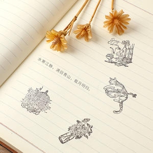 Tampons en bois personnalisés pour enfants, lot <span class=keywords><strong>de</strong></span> timbres en caoutchouc, bloc-notes, jouet pour enseignant, scrapbooking, noël, <span class=keywords><strong>animaux</strong></span>, <span class=keywords><strong>ferme</strong></span>, collection - Product Image 6