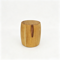 Artisanat en bois personnalisé, best-seller, mini baril en bois naturel pour le stockage des cigares, petit baril en bois pour le stockage des grains de café
