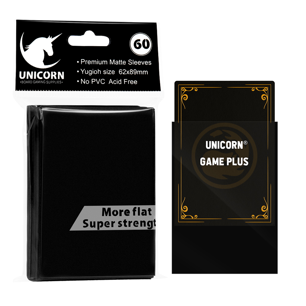 Unicorn Game Plus Yugioh Card Sleeves, Colored Matte 62x89mm - Durable Trading Card Sleeves for Your Game Collection Unicorn Game Plus Yugioh Card Sleeves, Colored Matte 62x89mm - Durable Trading Card Sleeves for Your Game Collection