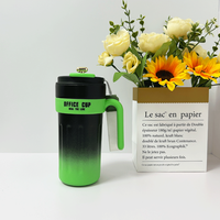 Mug intelligent en acier inoxydable 22oz 650ml avec affichage de la température LED style dégradé, avec couvercle et poignée, mug intelligent à température contrôlée