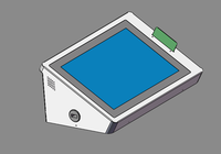 Kiosque de commande automatique Regitech, tablette tactile de 10,1 pouces pour la commande de restauration rapide, écran tactile de bureau, lecteur de code-barres SDK sur pied