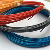 Corde de rechange de raquette de tennis de type joint en bambou, ficelle de logo personnalisé de couleur pure, ficelle de rechange de raquette dure durable en polyester,