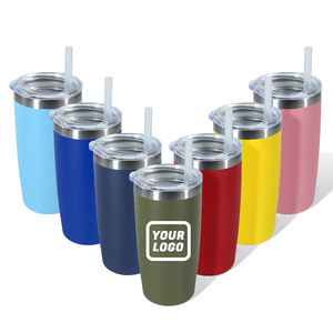 Gobelet <span class=keywords><strong>isotherme</strong></span> à double paroi en acier inoxydable de 10 oz avec logo personnalisé, revêtement en poudre, vide, pour café, voyage - Product Image 1