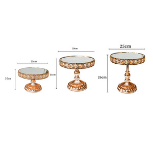 Vassoio per Torte in Metallo Stile Europeo, Piatto per Dessert per Piattaforma Wish del Sud-Est Asiatico, Espositore per Pasticceria e Utensili per Torte in Offerta - Product Image 5