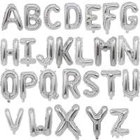 Ballon en aluminium alphabet A-Z aux couleurs vives, idéal pour les anniversaires, mariages, fêtes, décorations intérieures et célébrations à domicile