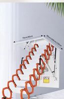 Échelle de grenier électrique télescopique pliable en aluminium, escalier métallique télescopique pliable en aluminium