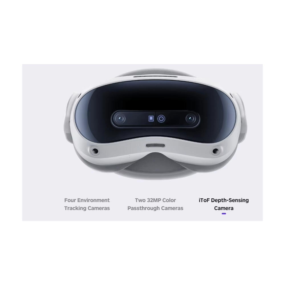 ORANGLES PICO 4 Ultra 256GB Mixed Reality VR Glasses | All-in-One Headset with 4K+ Binocular Display, PC VR Streaming, 12GB RAM (2025) - detailed closeup view - illustrating benefits - Image 3 of 6 | created for all | Shop PICO 4 Ultra 256GB Mixed Reality VR Glasses | All-in-One Headset with 4K+ Binocular Display, PC VR Streaming, 12GB RAM (2025) North Carolina | Free Shipping ORANGLES